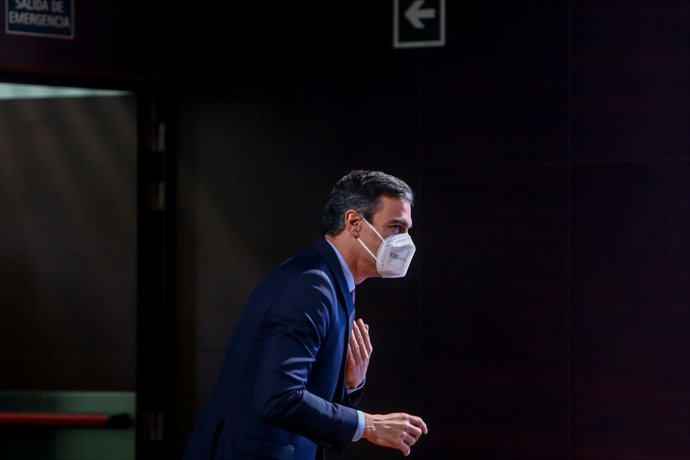 El presidente del Gobierno, Pedro Sánchez, presenta el Programa Misiones de Ciencia e Innovación, en el Museo de Ciencia y Tecnología (MUNCYT), en Alcobendas, Madrid (España), a 9 de diciembre de 2020. Se trata de un programa destinado a apoyar Iniciati