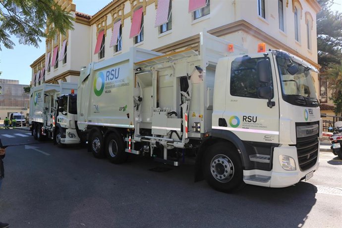 Camiones RSU recogida basura consorcio provincial residuos sólidos málaga diputa