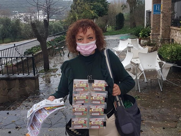 Yolanda Román, vendedora de la ONCE