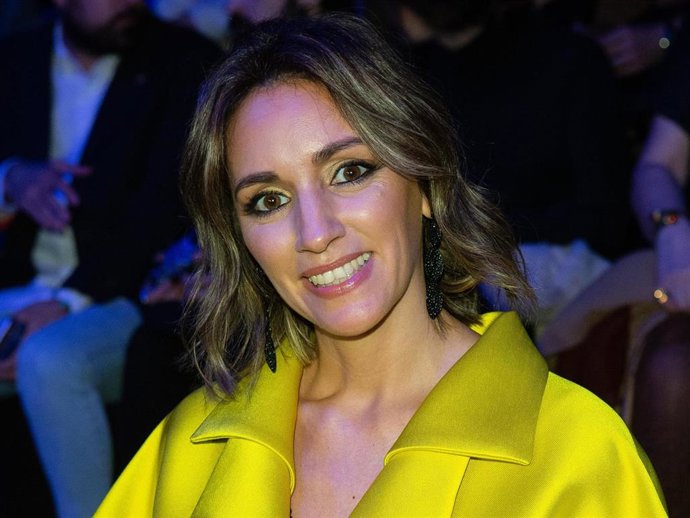 Beatriz Tajuelo attends Ulises Merida fashion show during the Merecedes Benz Fashion Week Autum/Winter 2020-21 on February 01, 2020 in Madrid, Spain.