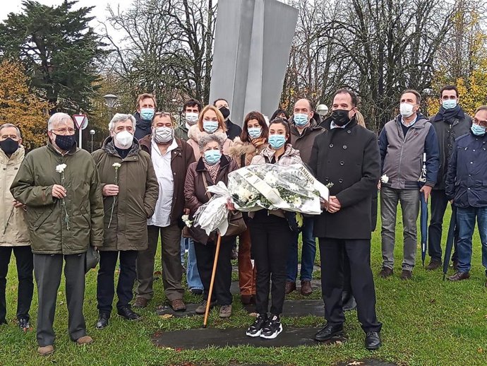 Homenaje del PP a José Luis Caso en Irun.