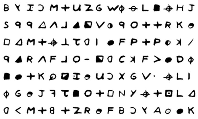 Mensaje en código del asesino del Zodíaco