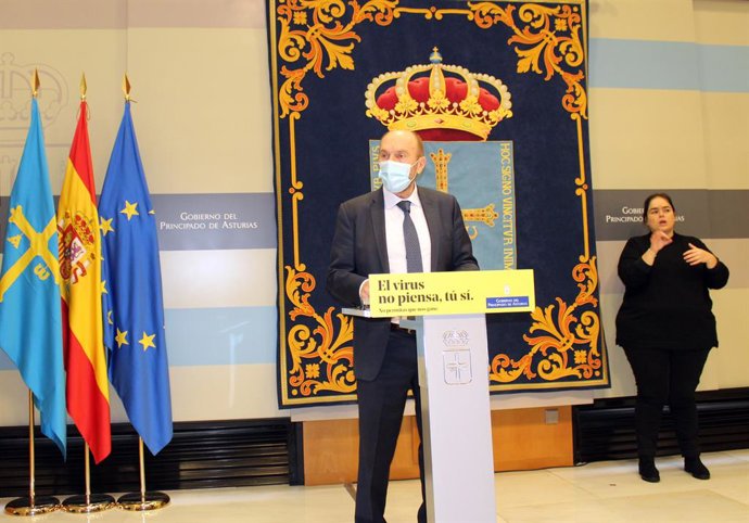 El vicepresidente y consejero de Administración Autonómica, Medio Ambiente y Cambio Climático, Juan Cofiño