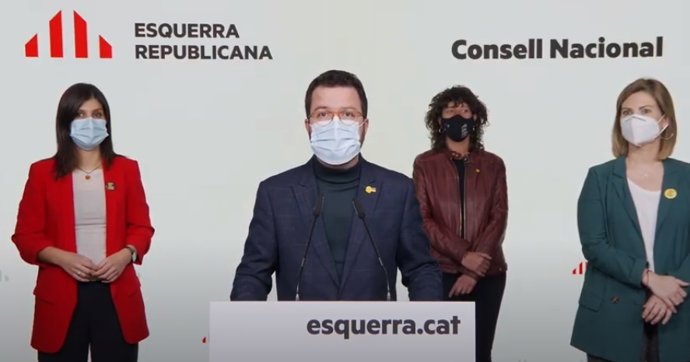 El vicepresident de la Generalitat i coordinador nacional d'ERC, Pere Aragons