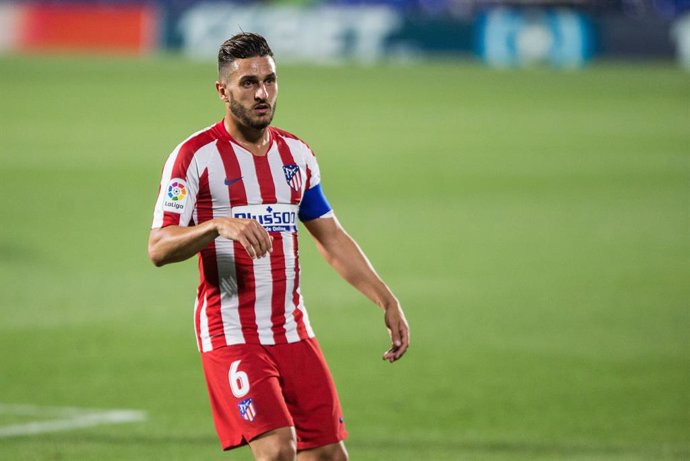 Koke of Atletico Madrid during the spanish league, LaLiga, football match played between Getafe Club Futbol and Club Atletico de Madrid at Alfonso Perez Coliseum on July 16, 2020 in Madrid, Spain.