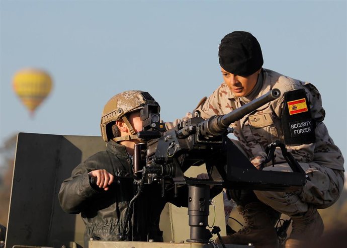 Imagen de archivo de demostraciones militares en Tablada