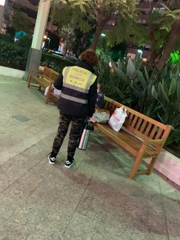 Una agente participando en el dispositivo 'Operación Frío'