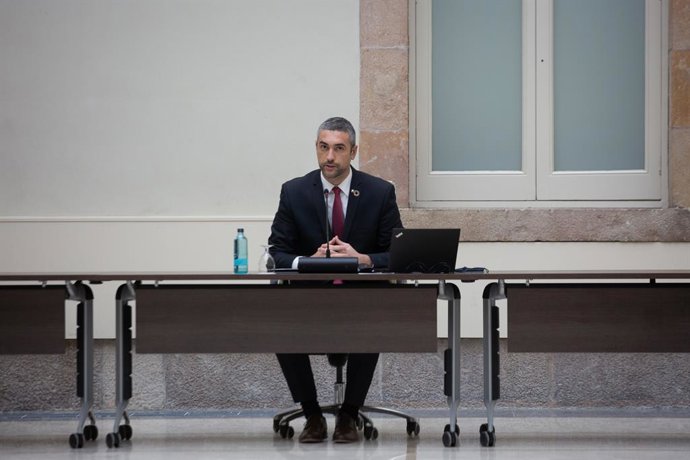 El conseller d'Acció Exterior de la Generalitat, Bernat Solé, durant una reunió de la taula de partits catalans sobre les eleccions, a Barcelona, Catalunya (Espanya), 4 de desembre del 2020.