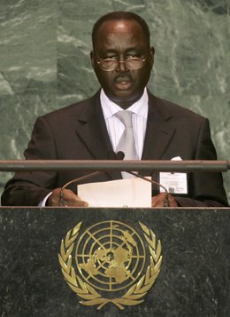 El expresidente de República Centroafricana Franois Bozizé interviene ante la ONU