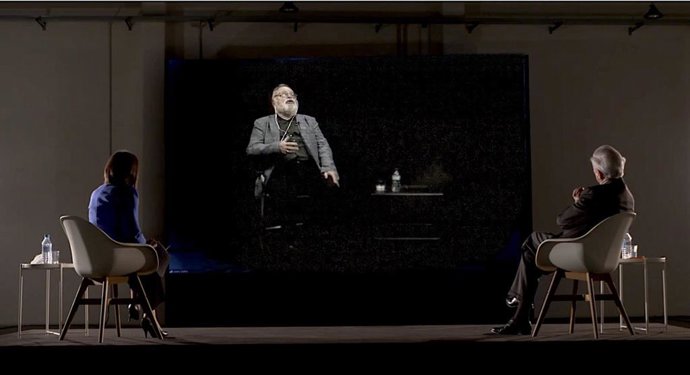 La eurodiputada Maite Pagazaurtundua, el filósofo Fernando Savater y el Nobel de Literatura Mario Vargas Llosa, en una conversación filmada para reivindicar la libertad en el XX aniversario de la entrega del Premio Sajarov a '¡Basta Ya!'