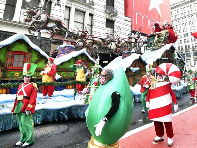 The World-Famous Macy's Thanksgiving Day Parade Kicks Off The Holiday Season For Millions Of Television Viewers Watching Safely At Home