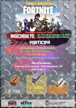 Cartel del torneo de Fortnite