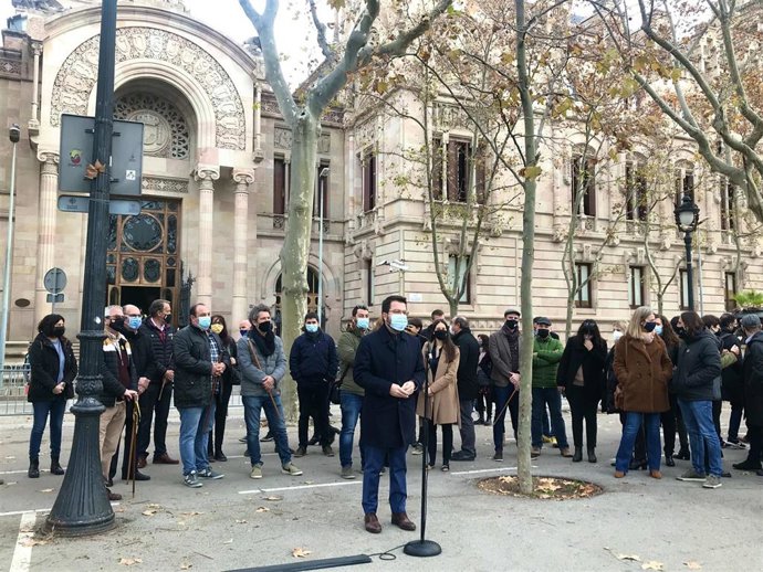 El vicepresidente de la Generalitat, Pere Aragons