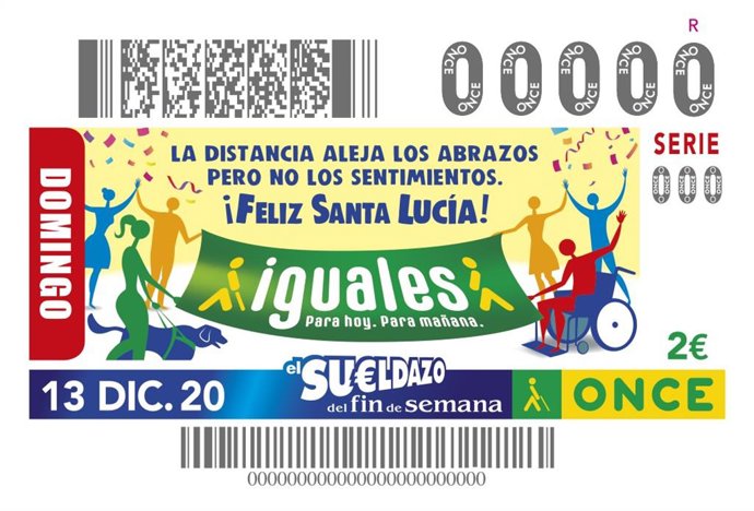 Ndp La Distancia Frena Los Abrazos, Pero No Los Sentimientos, Mensaje Del Cupón De La Once Para Celebrar Santa Lucía