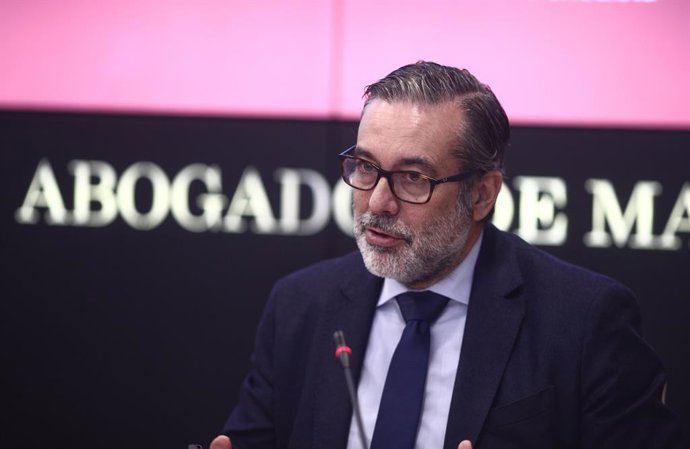 El secretari de Justícia i Interior del PP, Enrique López, en el Fórum Justicia de l'icaM. Madrid (Espanya), 4 de desembre del 2020.