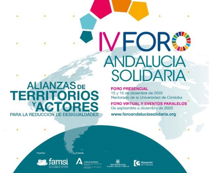 Imagen promocional del IV Foro de Andalucía Solidaria.