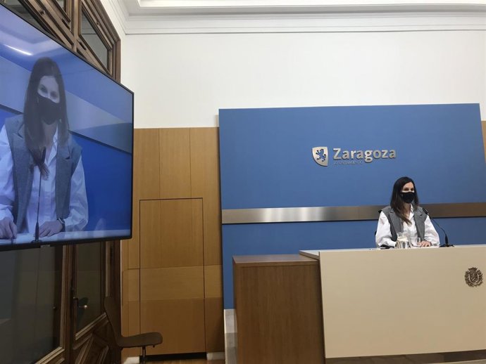 La concejal de Deportes (Ciudadanos) del Ayuntamiento de Zaragoza, Cristina García