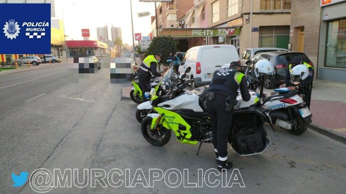 Control de la Policía Local de Murcia