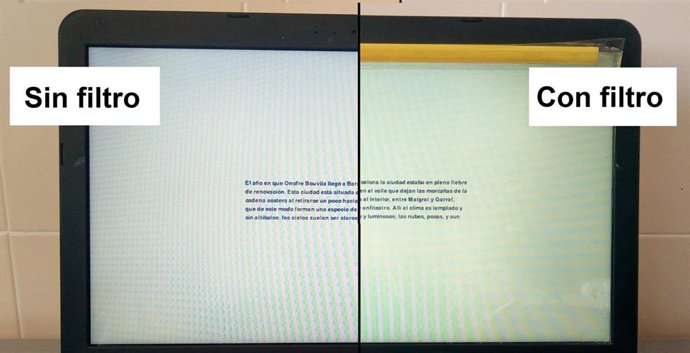Comparación de la condición filtro/no filtro en el estudio de la UGR
