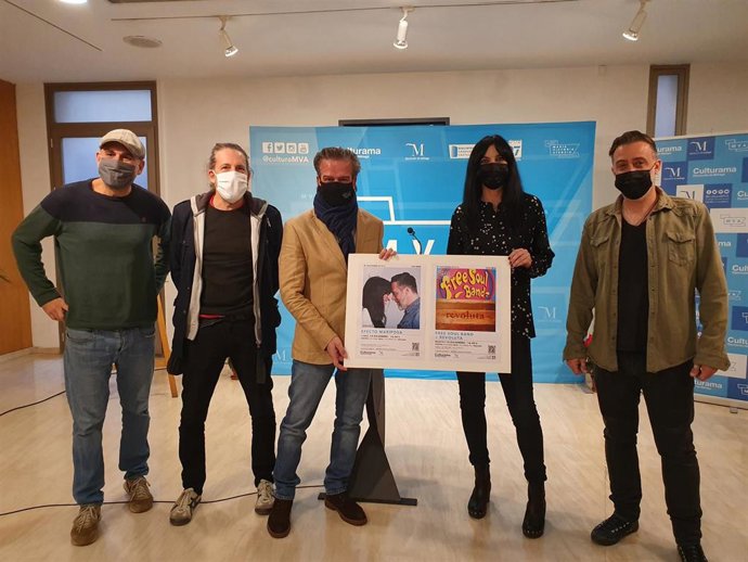 Presentación de los conciertos de Efecto Mariposa y Free Soul Band en el MVA de la Diputación de Málaga
