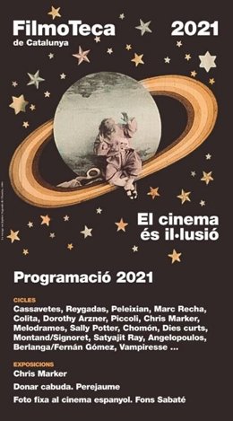 Cartel del programa de 2021 de la Filmoteca de Catalunya.