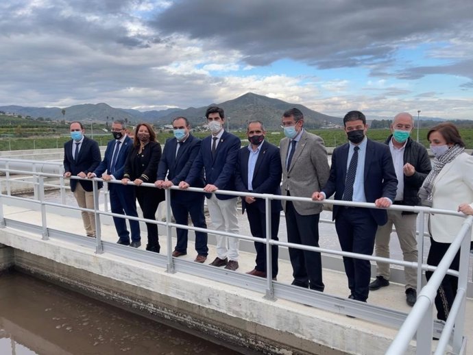 Acto de inauguración de la nueva EDAR del Guadahorce