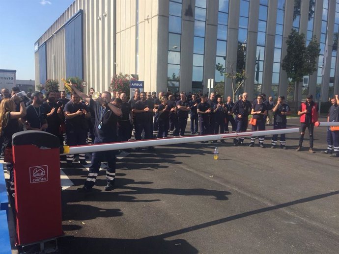 Imagen de archivo de protestas en Airbus Puerto Real