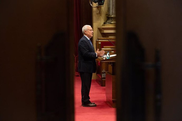 El diputado del PP Santi Rodríguez en el debate general sobre situación sanitaria provocada por la pandemia del coronavirus, del 6 de octubre de 2020 en el Parlament