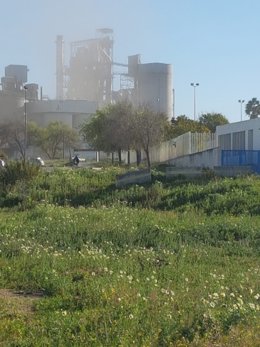 Emisiones en la planta cementera de Alcalá