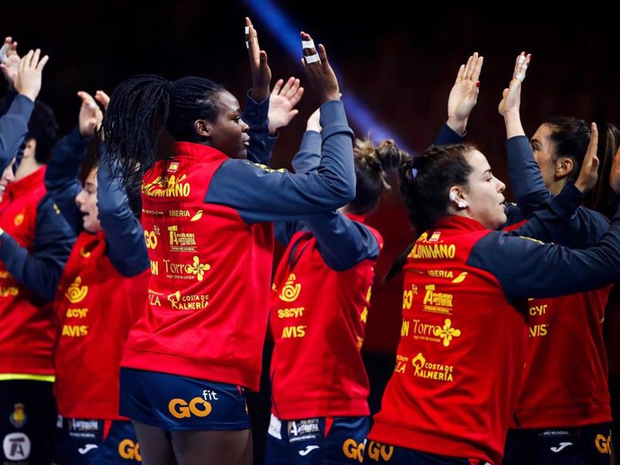 Jugadoras de la selección española femenina de balonmano