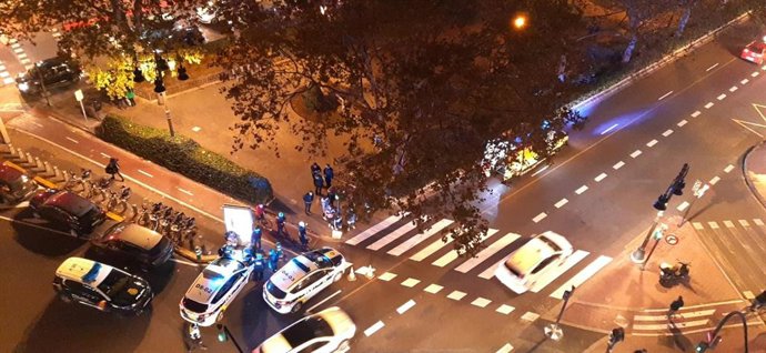 Atropello en la Gran Vía Ramón y Cajal de Valncia
