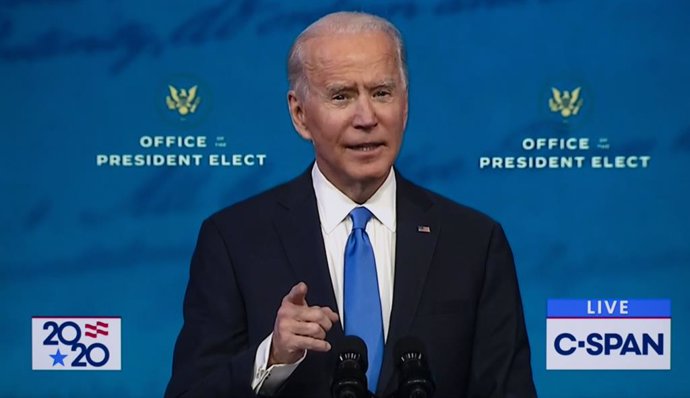 El presidente electo de Estados Unidos Joe Biden.