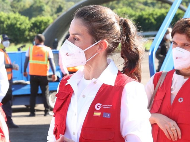 La Reina Letizia, a su llegada a Honduras