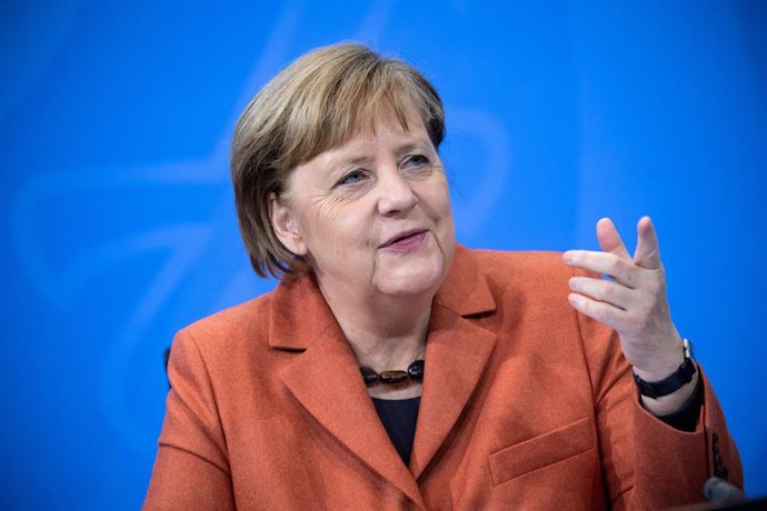Angela Merkel comparece en rueda de prensa en Berlín
