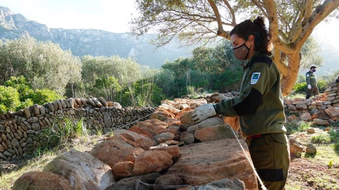 Una de las trabajadoras en una de las fincas.