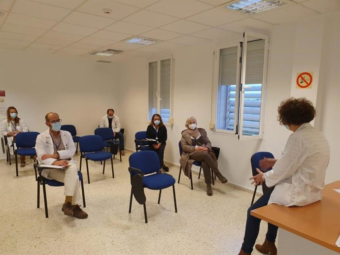 Reunión de profesionales guía en materia de agresiones en el Hospital de Puerto Real