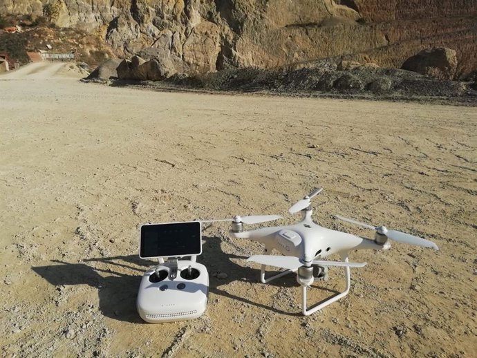 Este dron se utilizará en Baleares para la inspección de canteras.