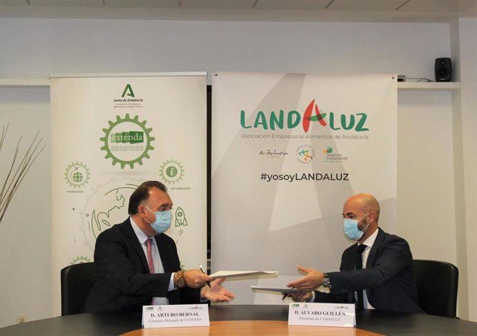 Extenda y Landaluz firman un acuerdo de colaboración para impulsar la internacionalización del agroalimentario andaluz