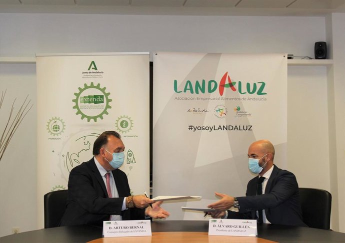 Extenda y Landaluz firman un acuerdo de colaboración para impulsar la internacionalización del agroalimentario andaluz