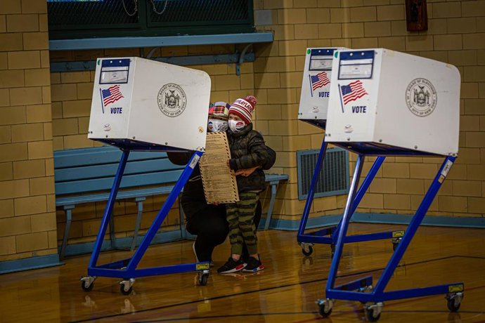 Colegio electoral en Nueva York