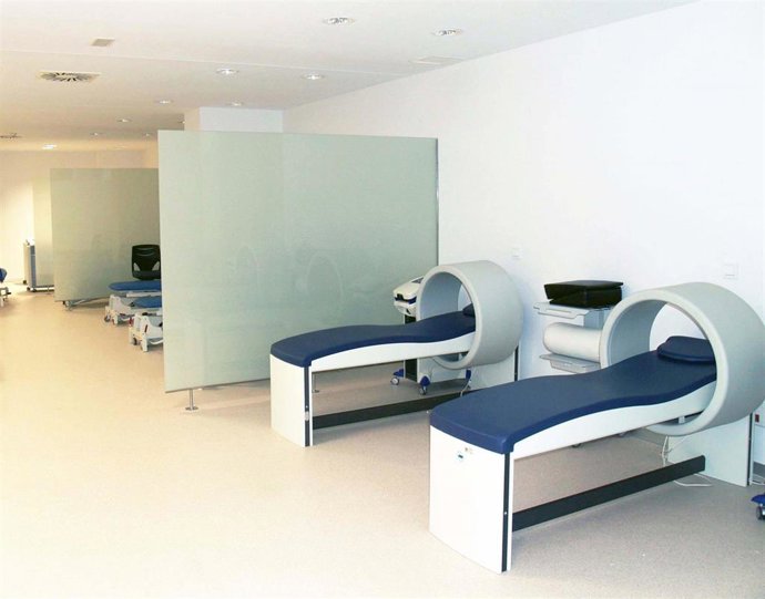 Interior de una de las estancias del nuevo hospital de Salamanca.