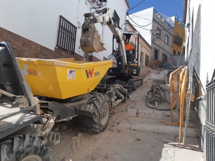 Obras municipales en calles