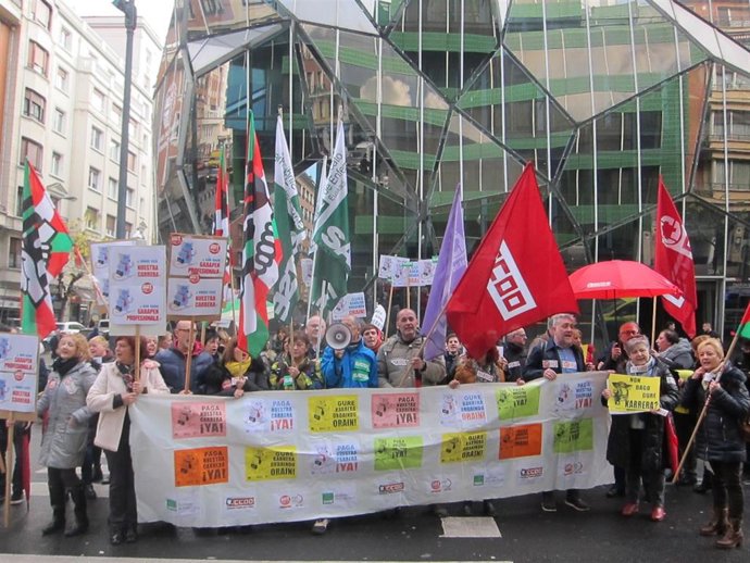 PVasco.- Sindicatos retoman movilizaciones el 27 de febrero en Vitoria por el derecho a la Carrera Profesional