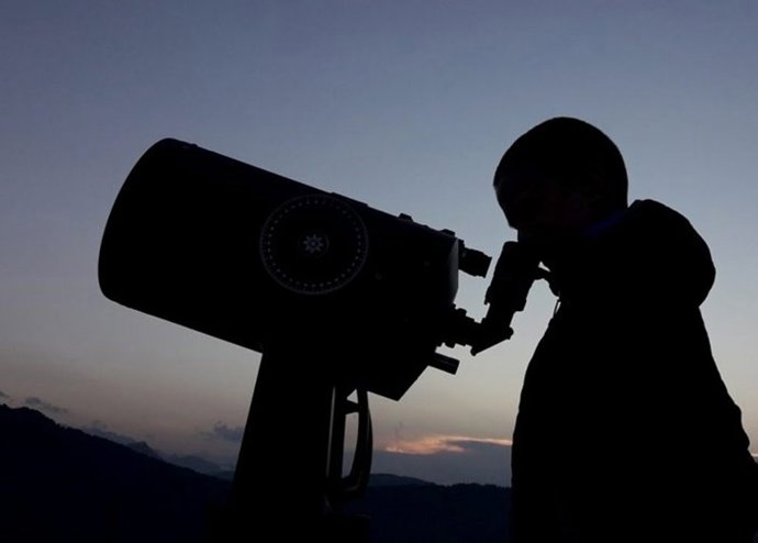 Observación astronómica en Espot (Lleida).