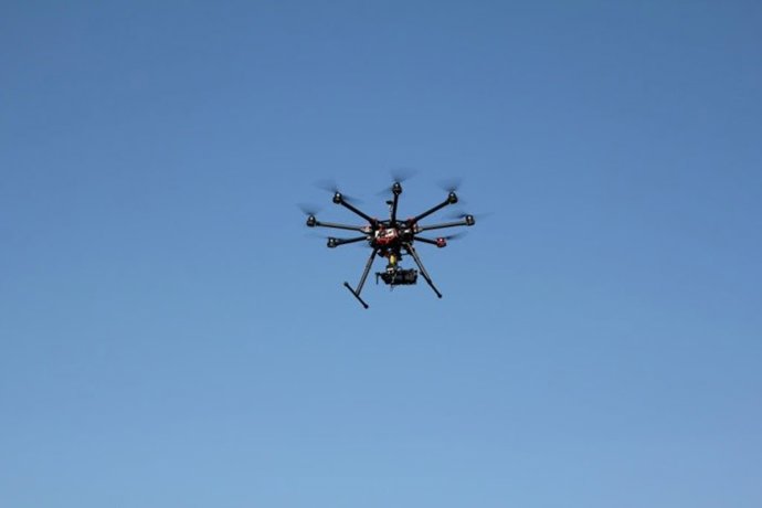 Imagen del dron del proyecto Imov3d.