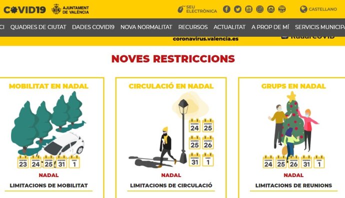 Portal coronavirus.Valencia.Es