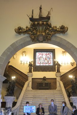 Acto de entrega del pazo de Meirás al Estado 