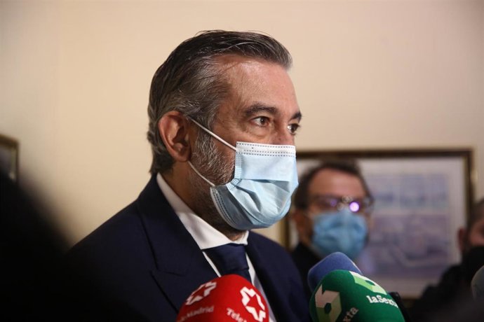 El secretario de Justicia e Interior del PP y consejero de Justicia, Interior y Víctimas de la Comunidad de Madrid, Enrique López. En Madrid, (España), a 27 de noviembre de 2020. 