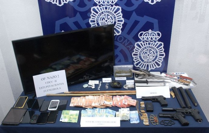 Droga incautada por la Policía Nacional en una operación