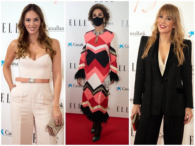 Helen Lindes, Naty Abascal y Raquel Meroño, en el aniversario de la revista Elle